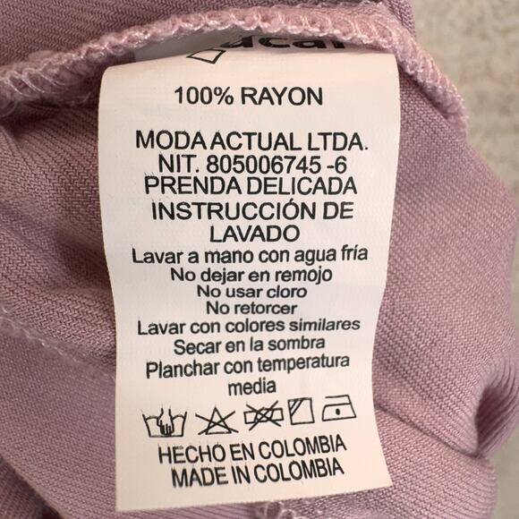 Azucar Wide Leg Pants Women Size S/P Pink Pockets Palazzo Summer Bohemian Hippie - Picture 15 of 16